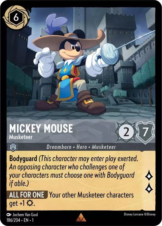 Set 1-186 | Mickey Mouse - Musketeer |  Rare