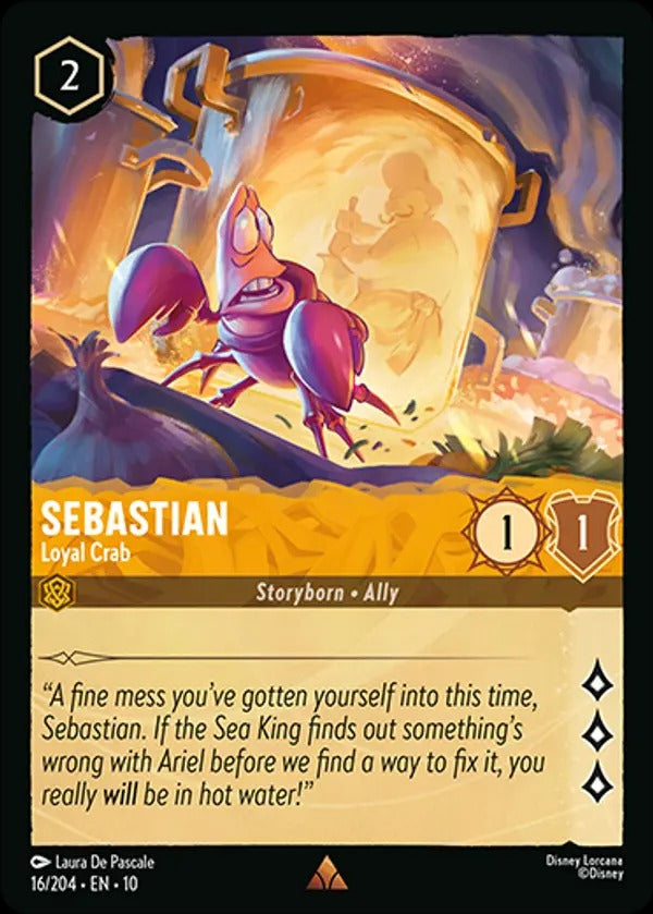 Set 10-016 | Sebastian - Loyal Crab | Rare