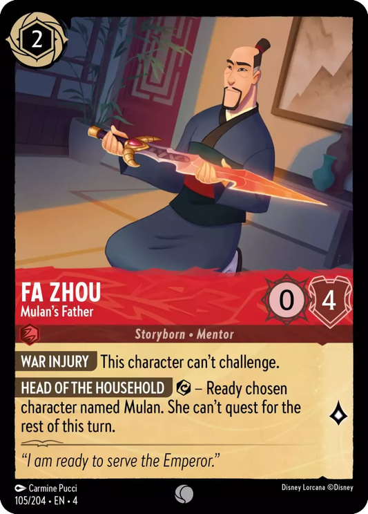 Set 4-105 | Fa Zhou - Mulan's Father | Common