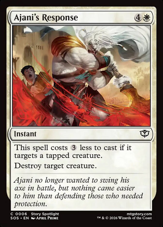 SOS-006 Ajani's Response -EN- C (Foil)