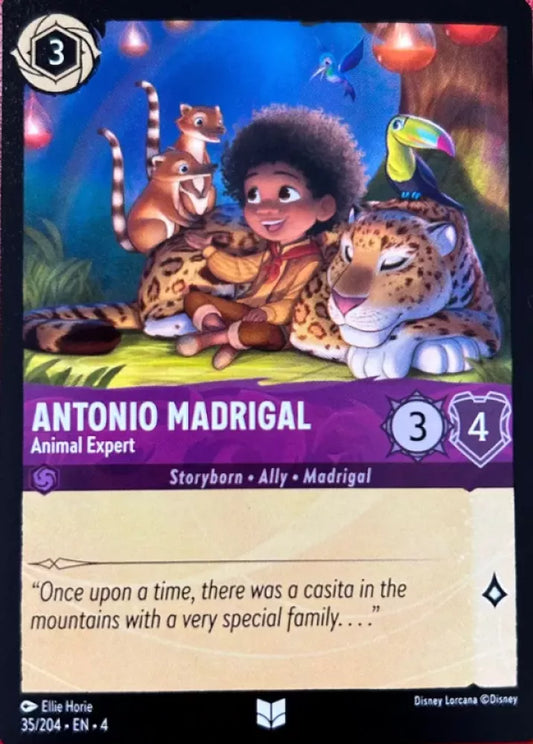Set 4-035 | Antonio Madrigal - Animal Expert | Uncommon