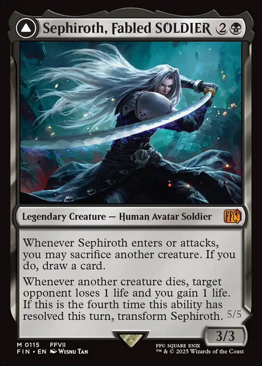 FIN-0115 | Sephiroth, Fabled SOLDIER // Sephiroth, One-Winged Angel | EN  | - | Foil