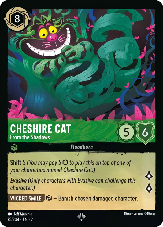 Set 2-075 | Cheshire Cat - From the Shadows | Super Rare