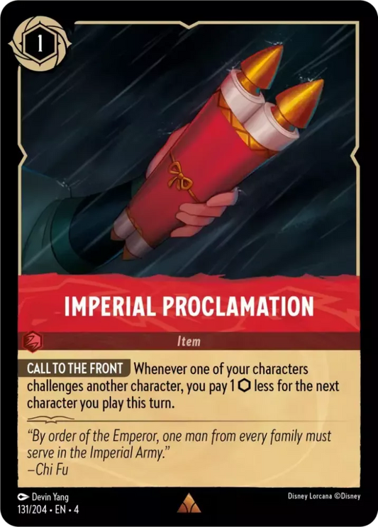 Set 4-131 | Imperial Proclamation | Rare