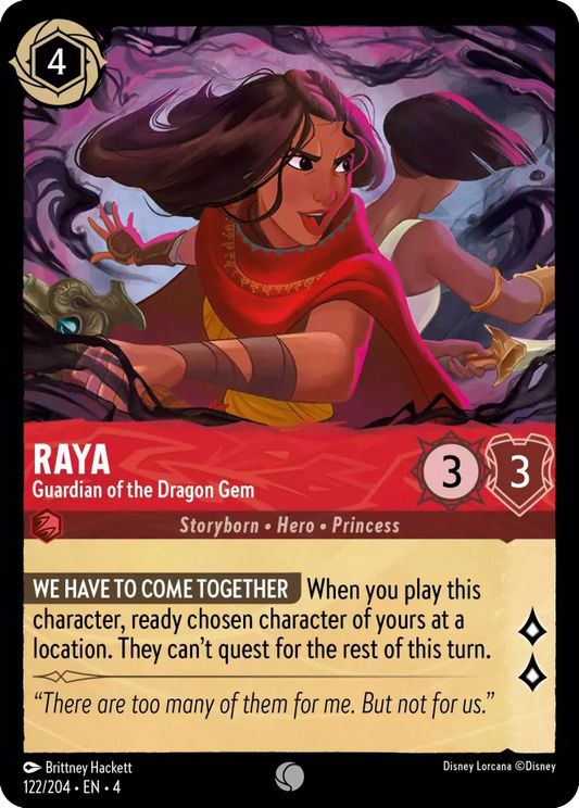 Set 4-122 | Raya - Guardian of the Dragon Gem | Common