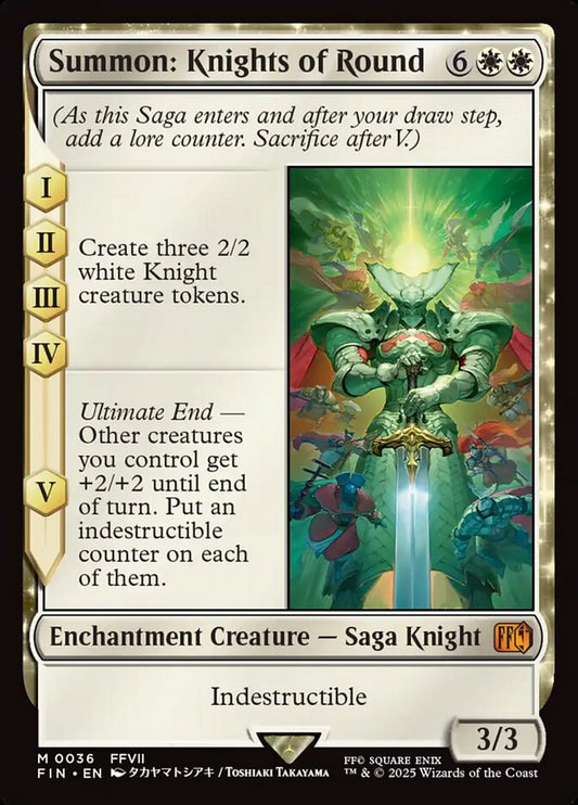 FIN-0036 | Summon: Knights of Round | EN  | - | Foil