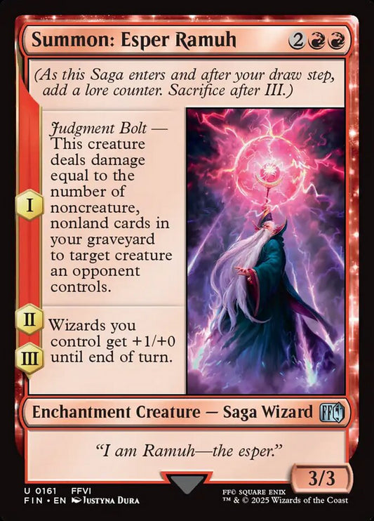 FIN-0161 | Summon: Esper Ramuh | EN  | - | Foil