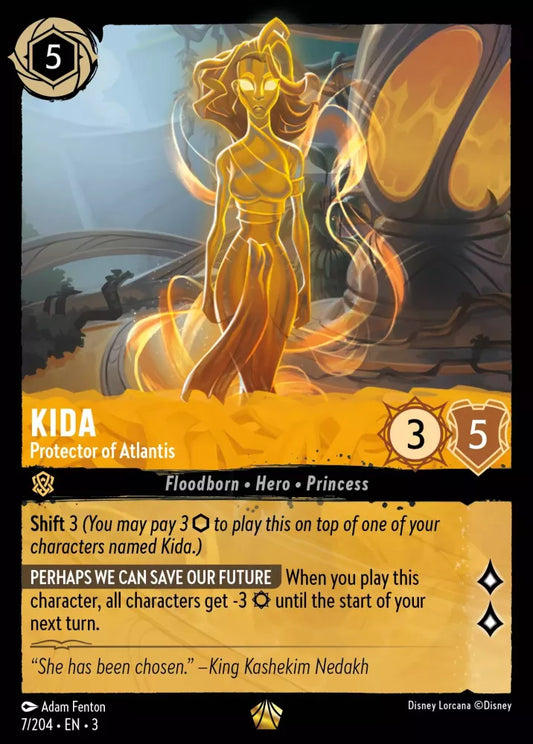 Set 3-007 | Kida - Protector of Atlantis | Legendary