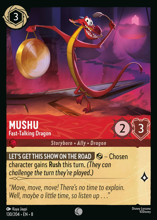 Set 8-130 | Mushu - Fast-Talking Dragon | Common
