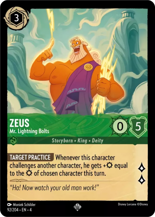 Set 4-092 | Zeus - Mr. Lightning Bolts | Super Rare