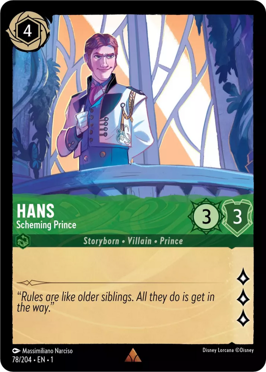 Set 1-078 | Hans - Scheming Prince |  Rare