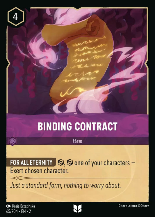 Set 2-065 | Binding Contract | Uncommon