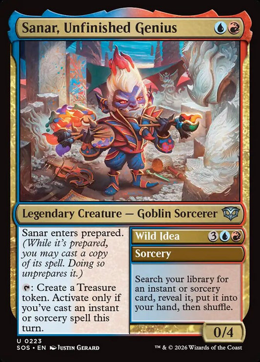 SOS-223  Sanar, Unfinished Genius // Wild Idea -EN- U (Non-Foil)