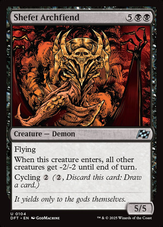 DFT-0104 | Shefet Archfiend | EN  | - | Foil