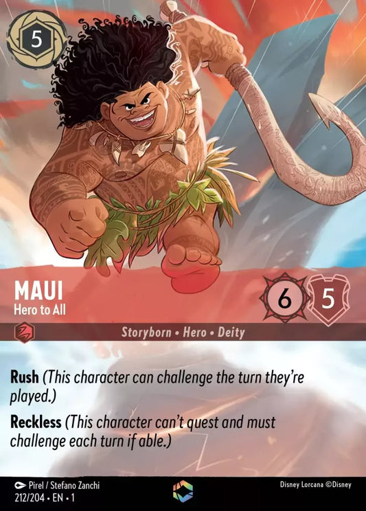 Set 1-212 | Maui - Hero to All |  Enchanted