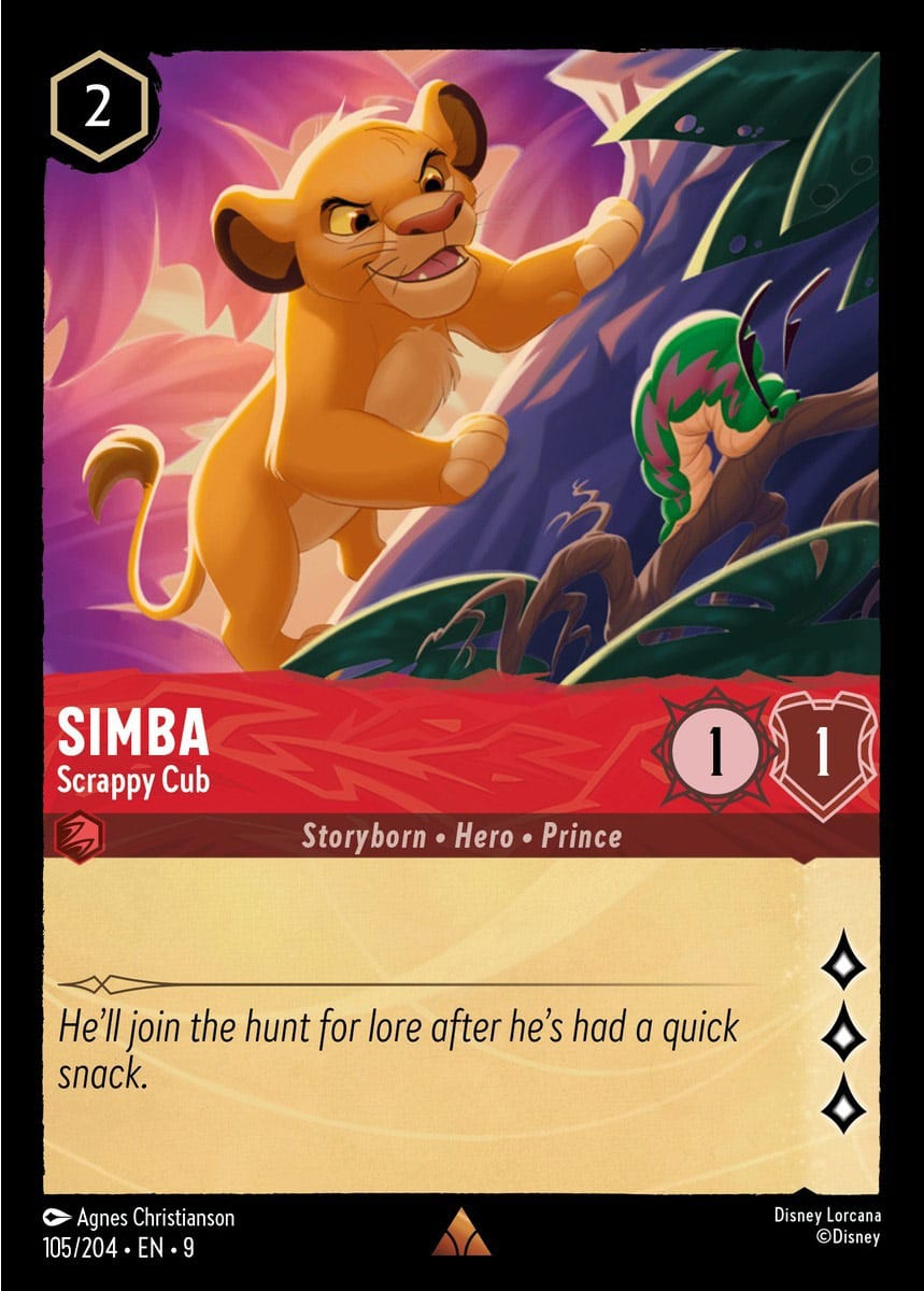 Set 9-105 | Simba - Scrappy Cub | Rare