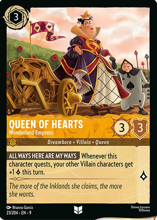 Set 9-023 | Queen of Hearts - Wonderland Empress | Uncommon