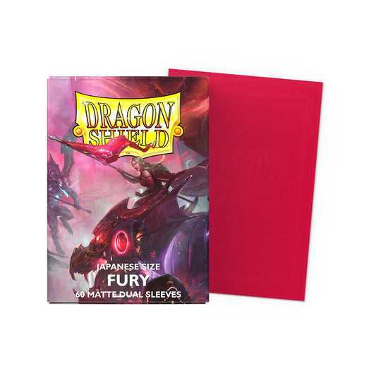 Dragon Shield - 60 Matte Dual Sleeves - Fury - Japanese Size