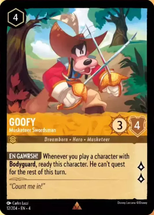 Set 4-012 | Goofy - Musketeer Swordsman | Rare