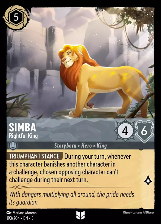 Set 3-193 | Simba - Rightful King | Uncommon