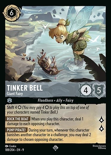 Set 9-188 | Tinker Bell - Giant Fairy | Super Rare