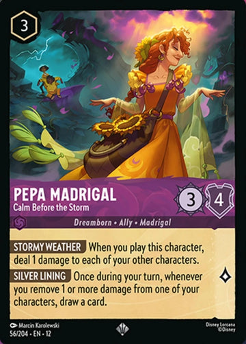 Set12-056 | Pepa Madrigal – Calm Before the Storm | Super Rare | Foil