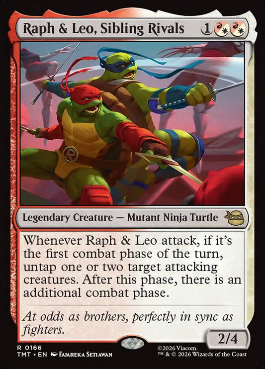 TMT-166 Raph & Leo, Sibling Rivals | Rare (EN)