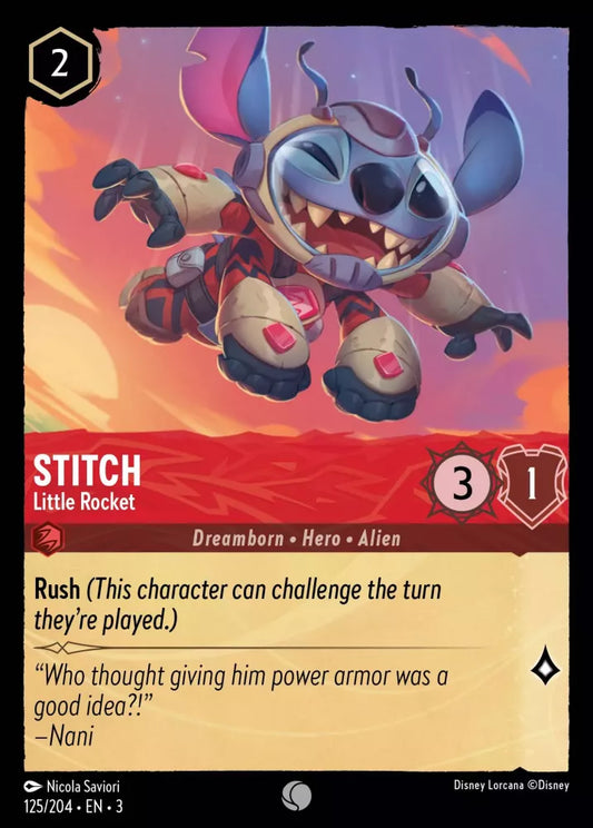 Set 3-125 | Stitch - Little Rocket | Common