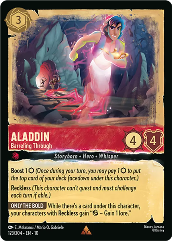 Set 10-123 | Aladdin - Barreling Through | Rare