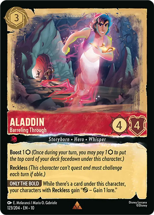 Set 10-123 | Aladdin - Barreling Through | Rare