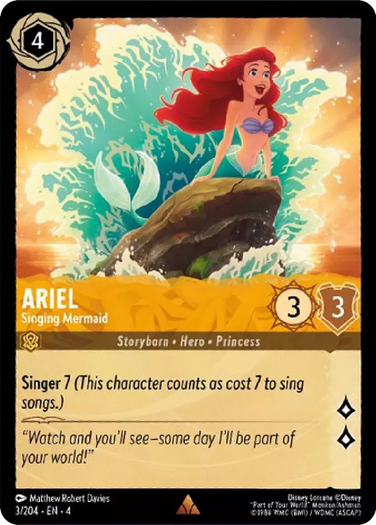 Set 4-003 | Ariel - Singing Mermaid | Rare