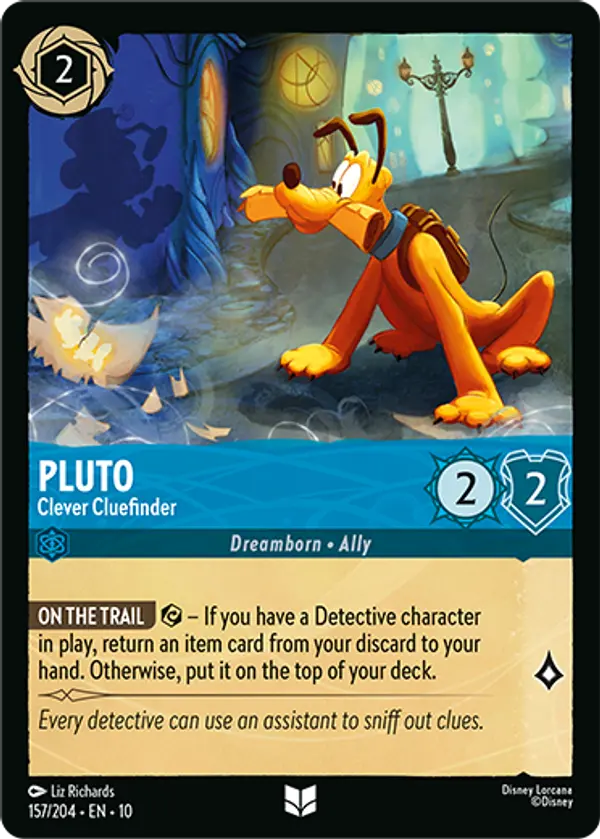 Set 10-157 | Pluto - Clever Cluefinder | Uncommon