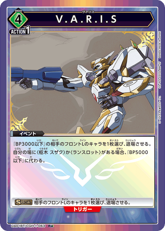 UA01BT/CGH-1-063  | V.A.R.I.S | R★