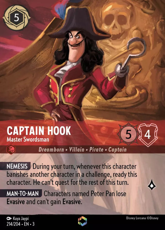 Set 3-214 | Captain Hook - Master Swordsman | Enchanted