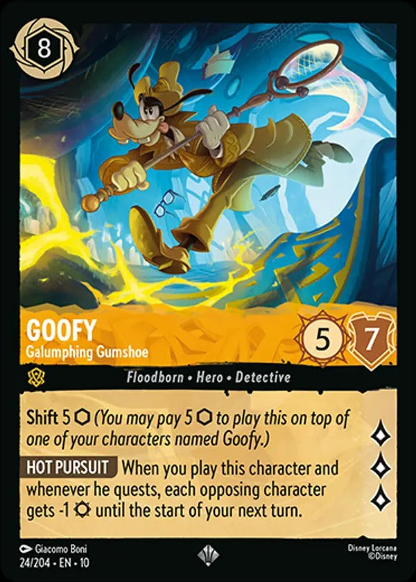 Set 10-024 | Goofy - Galumphing Gumshoe | Super Rare