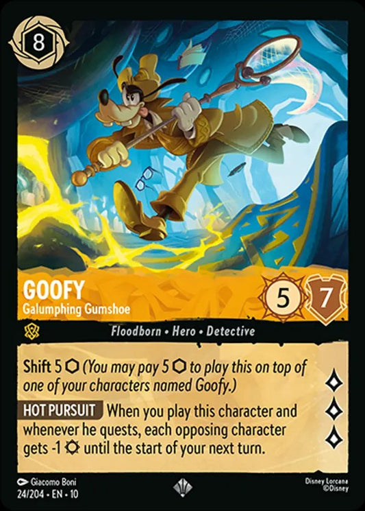 Set 10-024 | Goofy - Galumphing Gumshoe | Super Rare