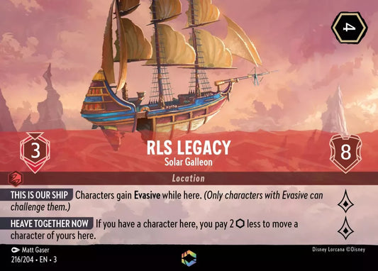 Set 3-216 | RLS Legacy - Solar Galleon | Enchanted