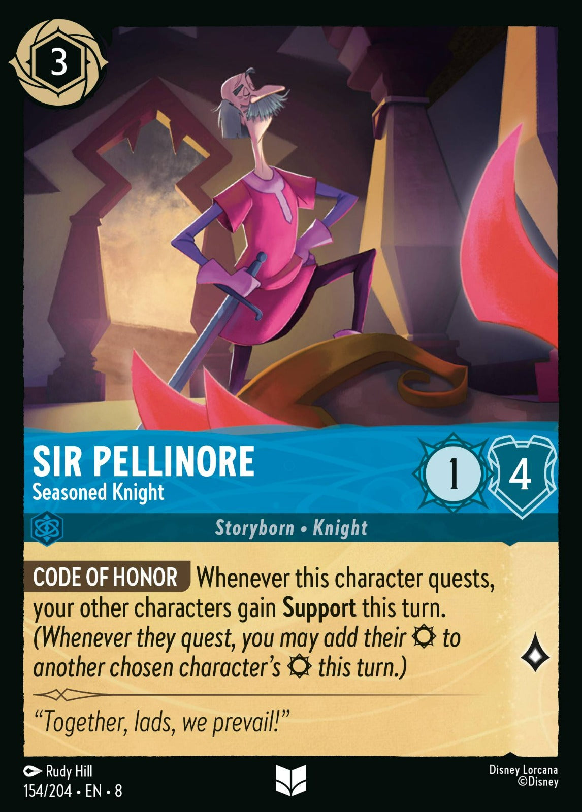 Set 8-154 | Sir Pellinore - Seasoned Knight | Uncommon