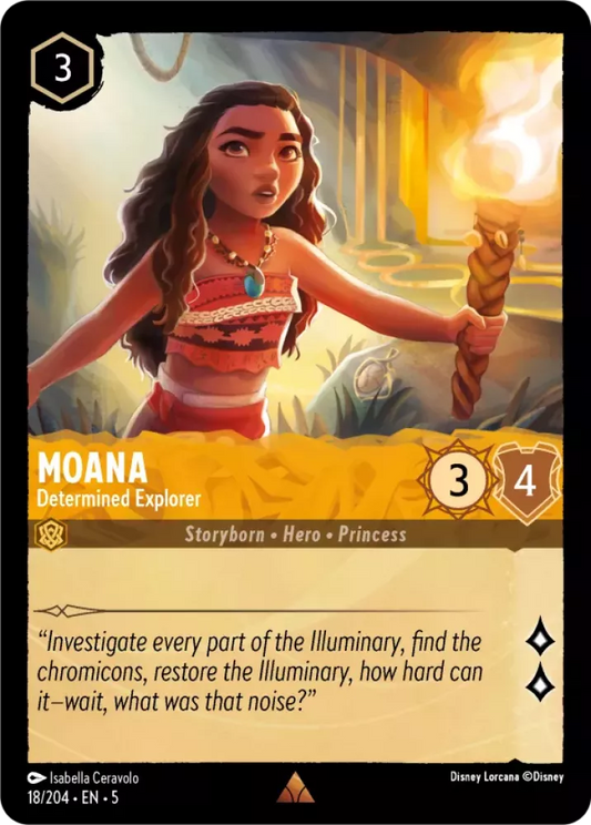Set 5-018 | Moana - Determined Explorer | Rare