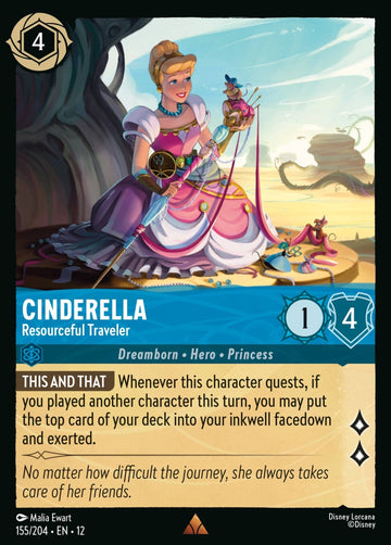 Set12-155 | Cinderella – Resourceful Traveler | Rare | Non-Foil