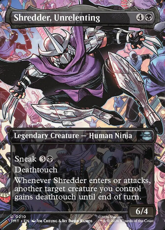 EN | Shredder, Unrelenting| Foil| TMT-210