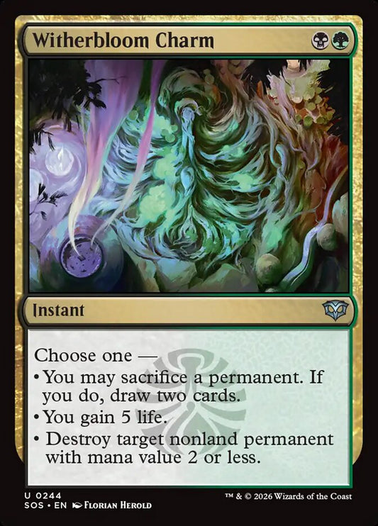 SOS-244  Witherbloom Charm -EN- U (Non-Foil)
