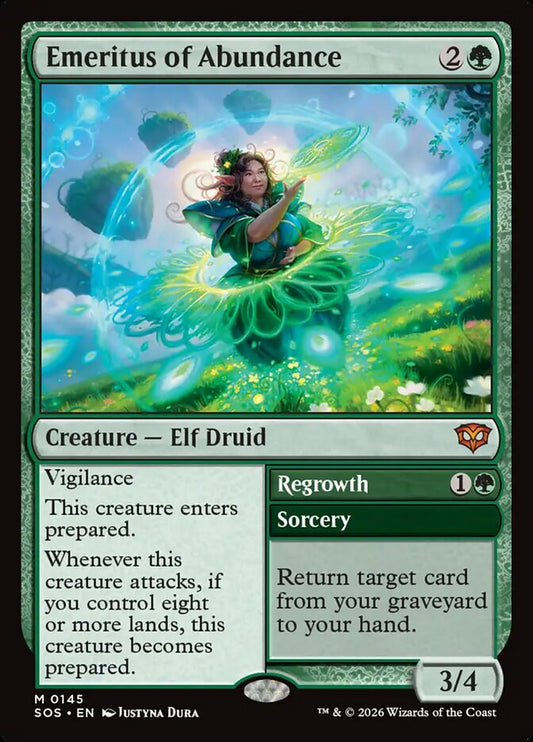 SOS-145 Emeritus of Abundance // Regrowth -EN- M (Foil)