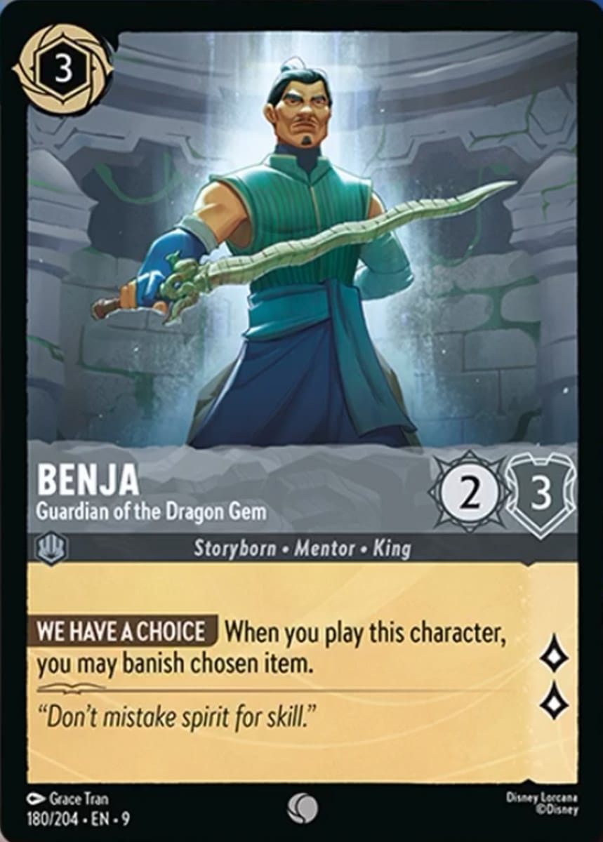 Set 9-180 | Benja - Guardian of the Dragon Gem | Common