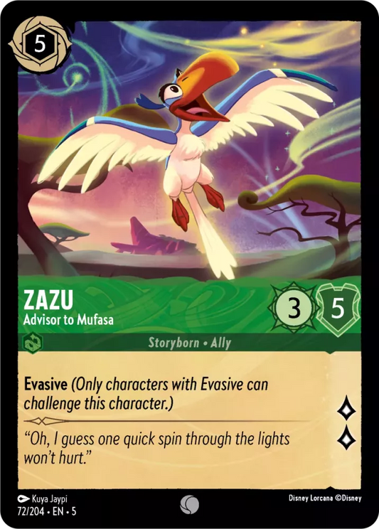 Set 5-072 | Zazu - Advisor to Mufasa | Common