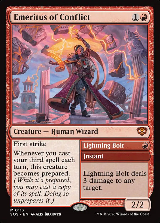 SOS-113 Emeritus of Conflict // Lightning Bolt -EN- M (Foil)
