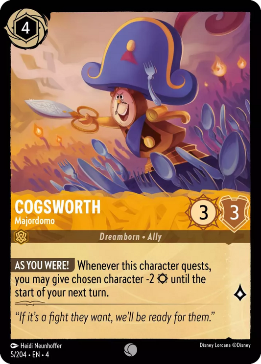 Set 4-005 | Cogsworth - Majordomo | Common