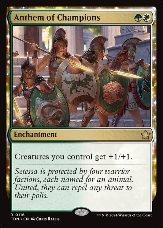 FDN-0116 | Anthem of Champions | EN  | - | Foil