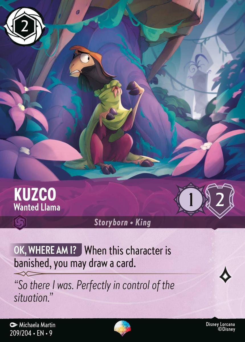 Set 9-209 | Kuzco - Wanted Llama | Epic