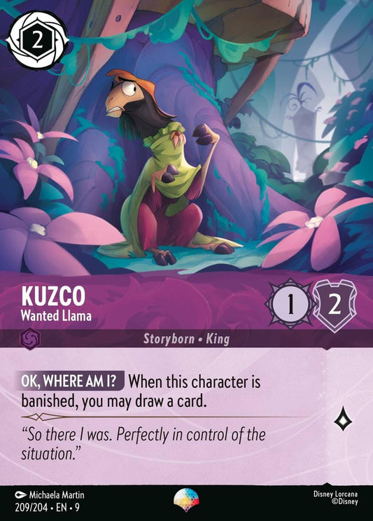 Set 9-209 | Kuzco - Wanted Llama | Epic
